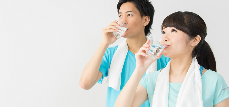 施設では水素水(有料)などのサービスもご用意されています