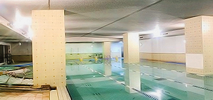 一年中楽しめる温水プール！